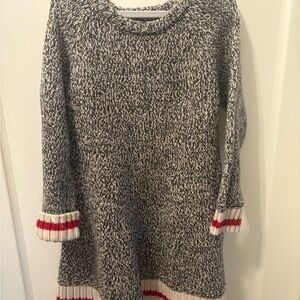 Roots Cabin Black and White Knit Sweater